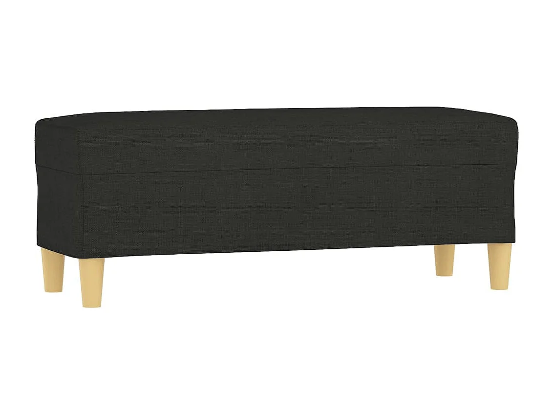 Banc Noir 100x35x41 cm Tissu