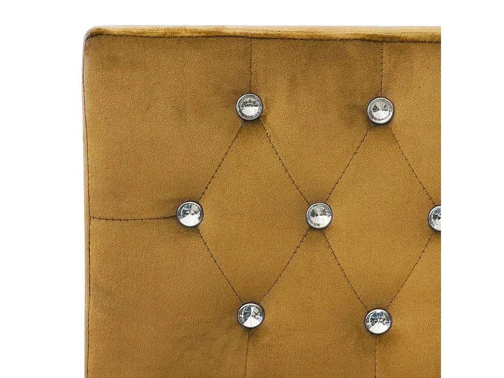 Banc 110 cm Marron Velours