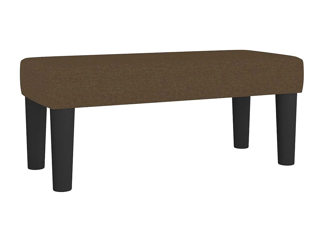 Sitzbank Dunkelbraun 70x30x30 cm Stoff