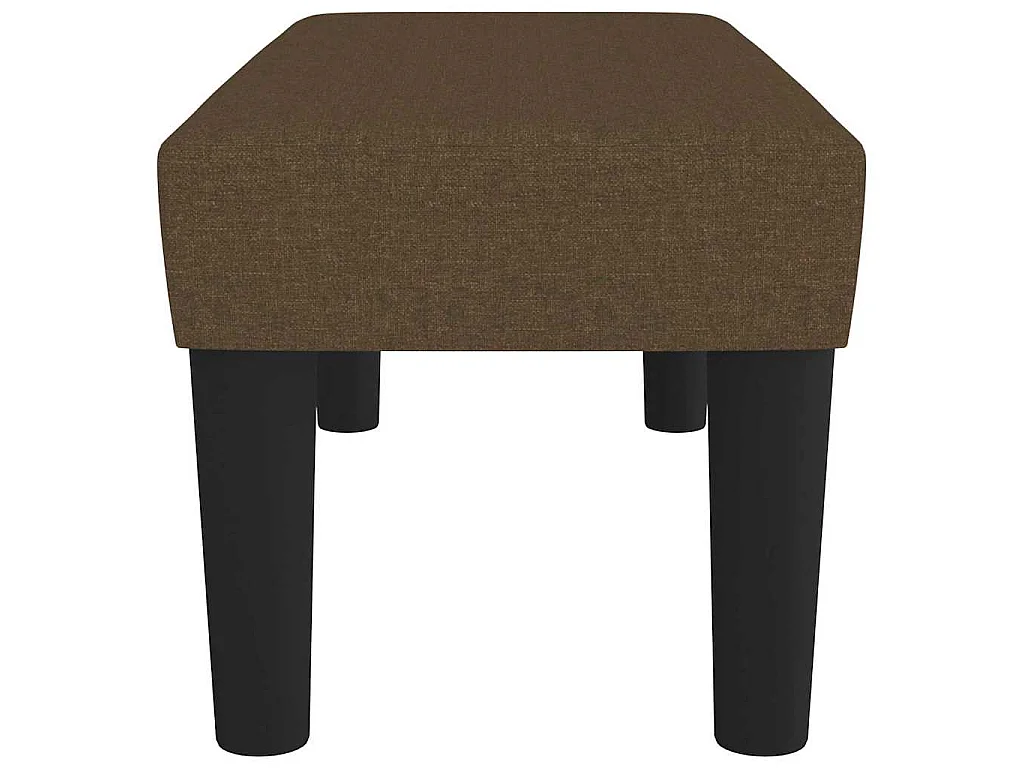 Banc Marron foncé 70x30x30 cm Tissu
