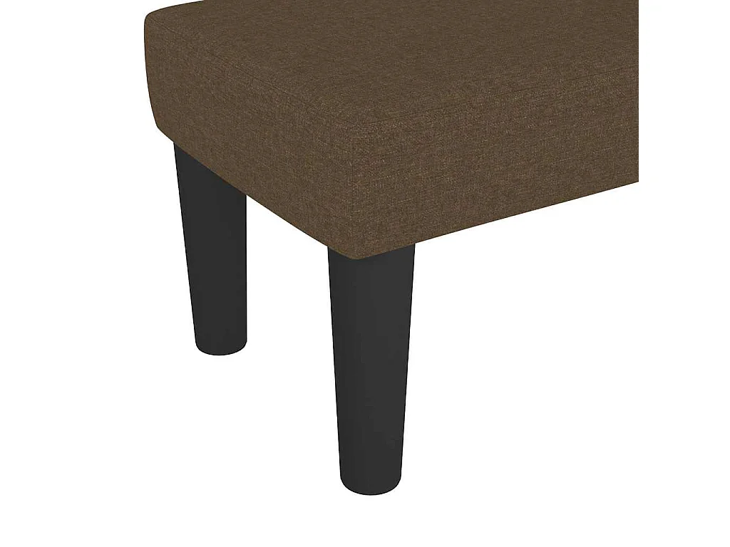 Banc Marron foncé 70x30x30 cm Tissu