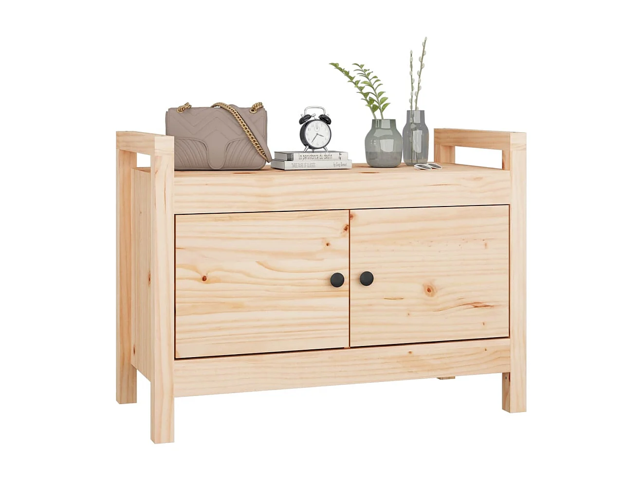 Banc d'entrée 80x40x60 cm Bois de pin massif