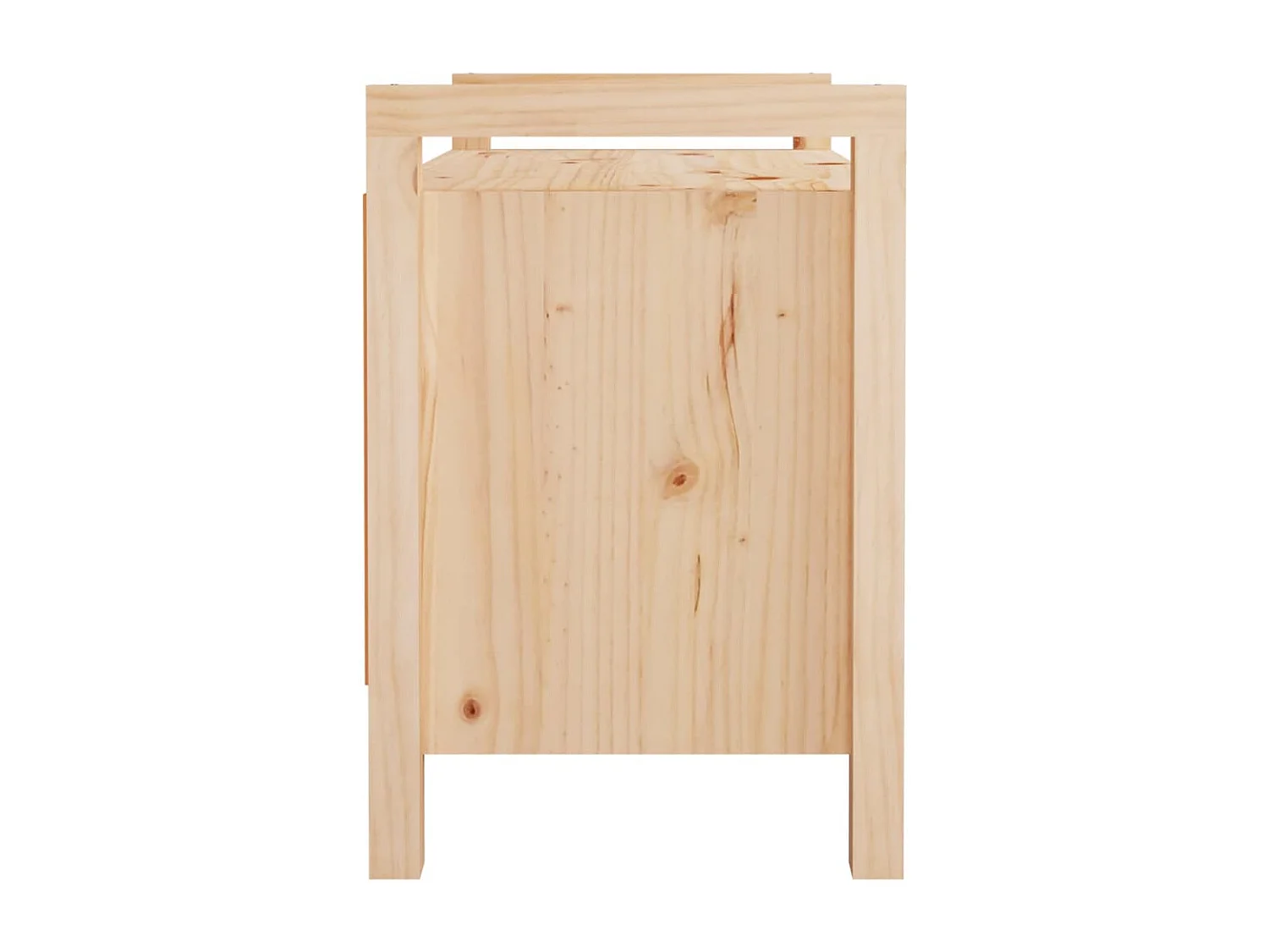 Halbankje 80x40x60 cm massief grenenhout