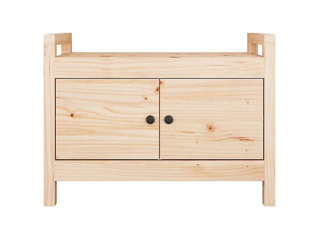 Banc d'entrée 80x40x60 cm Bois de pin massif