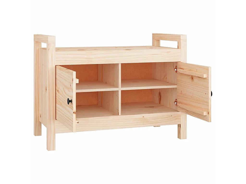 Banc d'entrée 80x40x60 cm Bois de pin massif