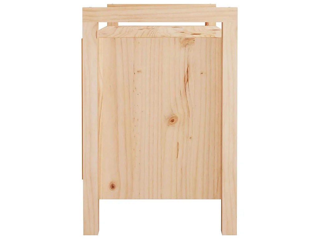 Banc d'entrée 80x40x60 cm Bois de pin massif
