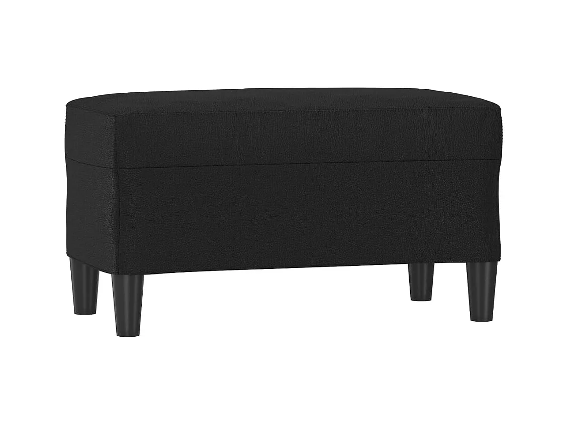 Sitzbank Schwarz 70x35x41 cm Kunstleder