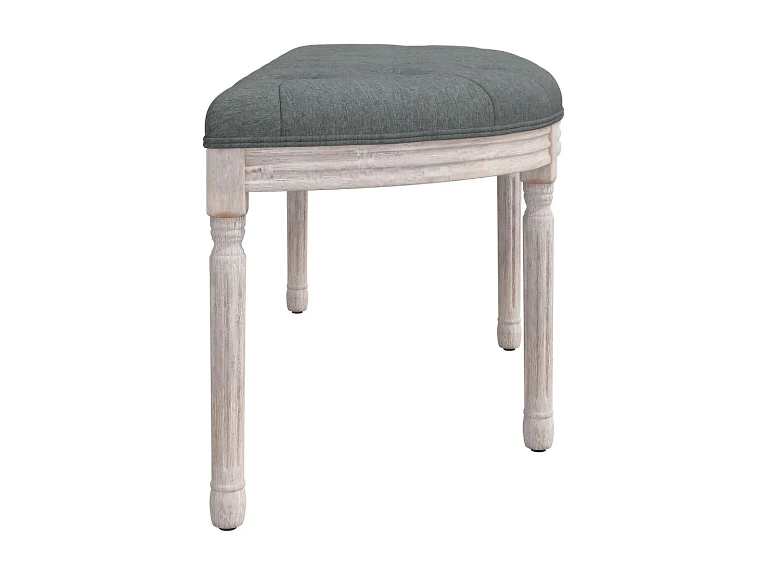 Banc Gris foncé 110,5x45x49 cm Tissu