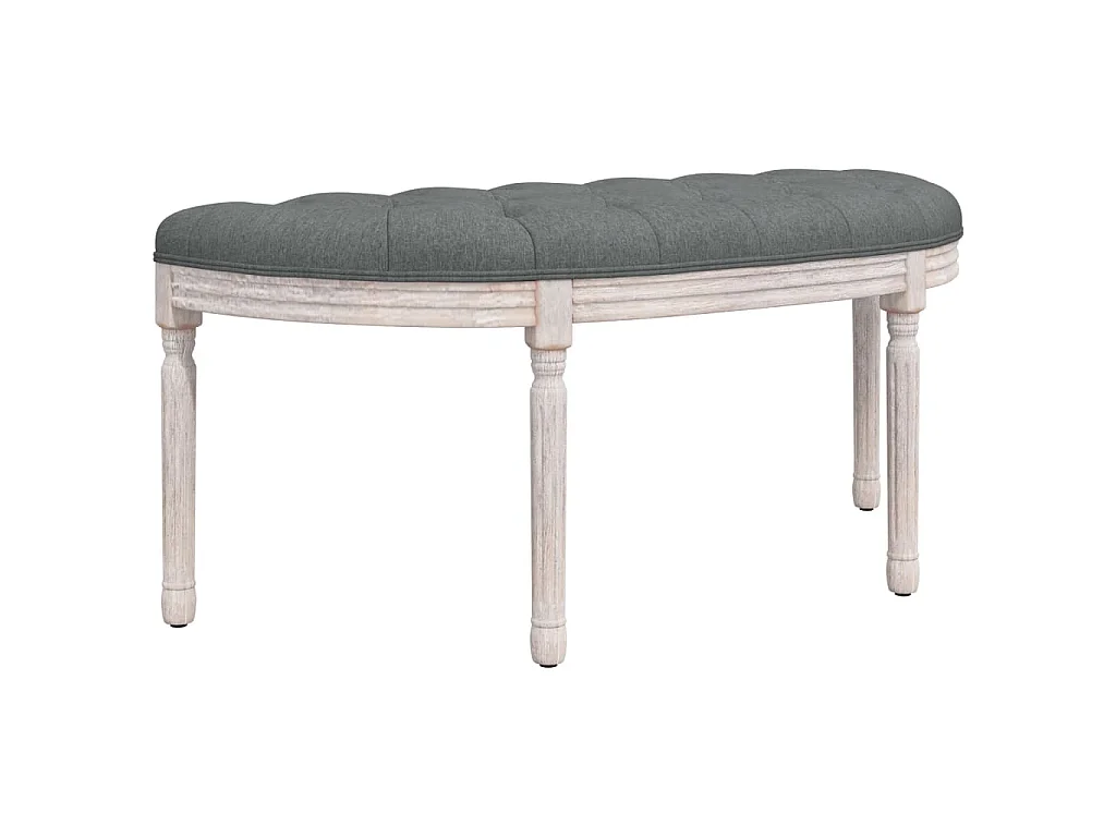 Panca Grigio Scuro 110,5x45x49 cm in Tessuto