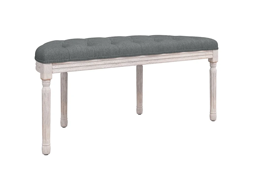 Panca Grigio Scuro 110,5x45x49 cm in Tessuto