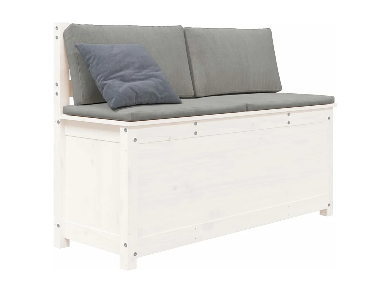 Bankje 110x41x76,5 cm massief grenenhout wit