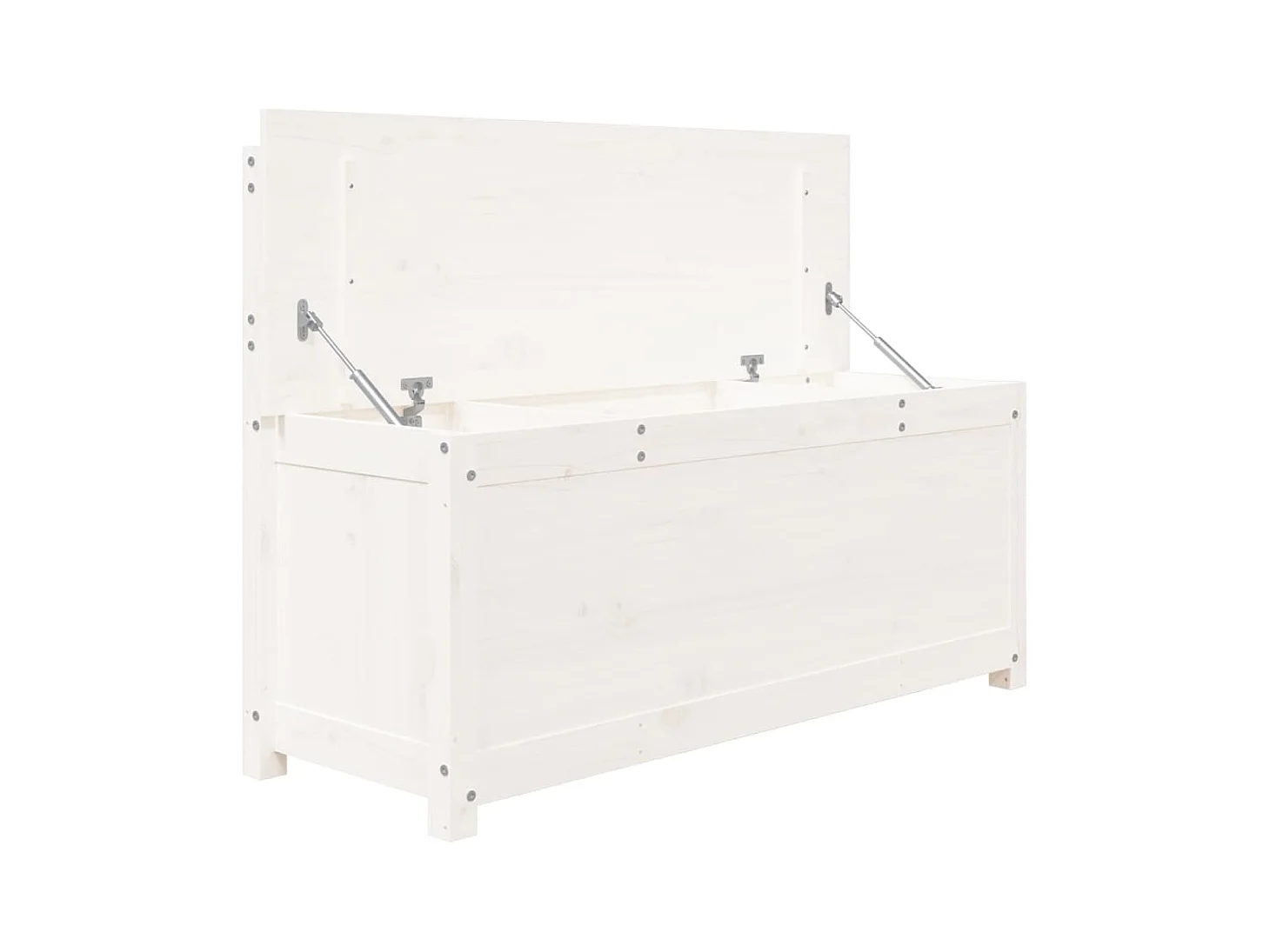 Bankje 110x41x76,5 cm massief grenenhout wit