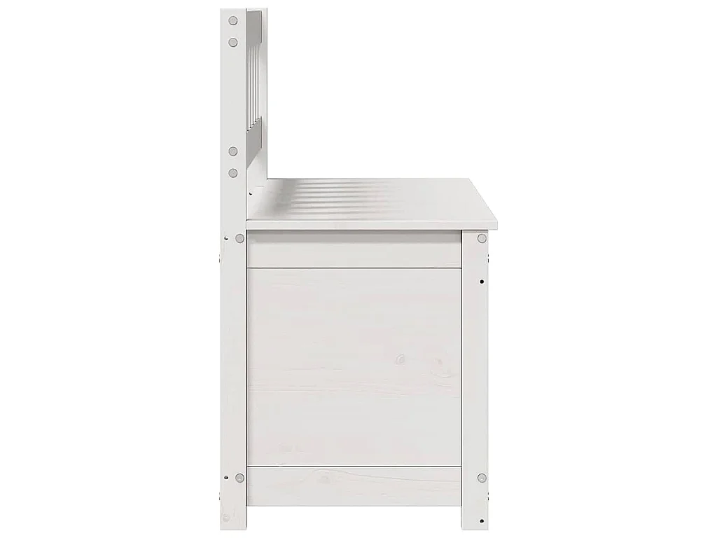 Banc Blanc 110x41x76,5 cm Bois de pin massif
