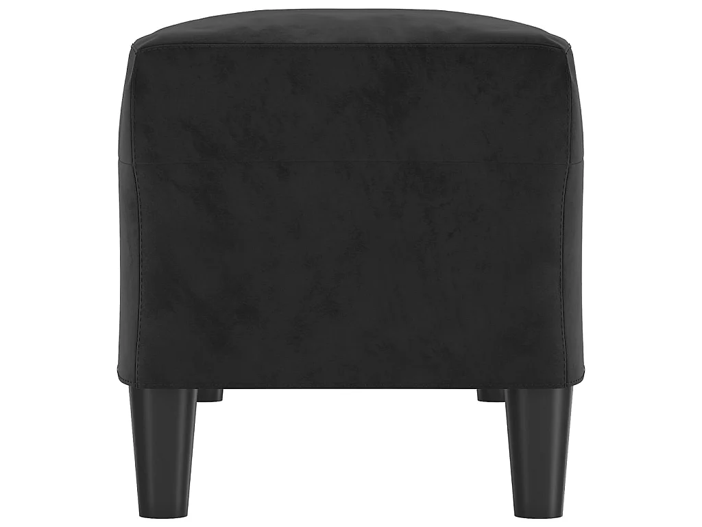Banc Noir 100x35x41 cm Velours