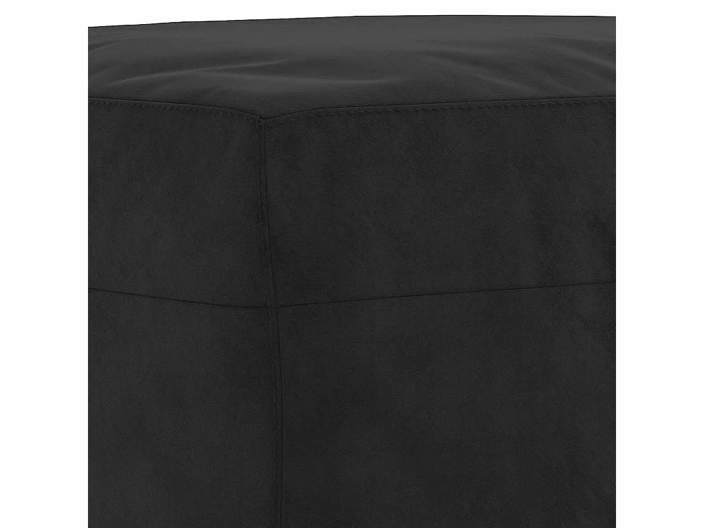 Bankje 100x35x41 cm fluweel zwart