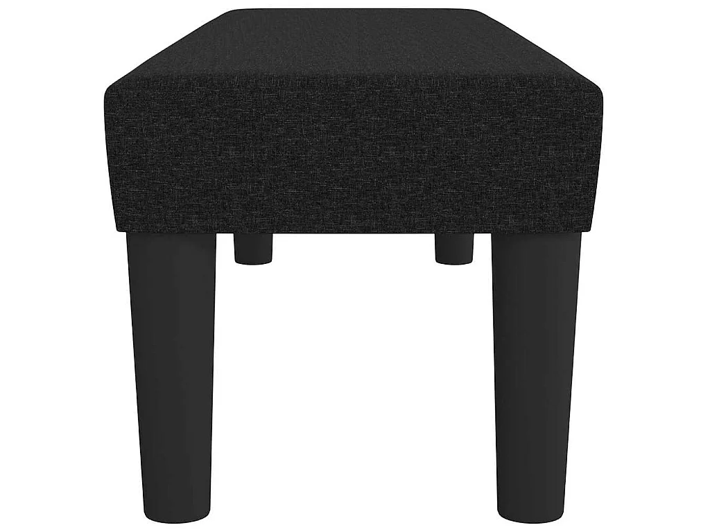 Bankje 100x30x30 cm stof zwart