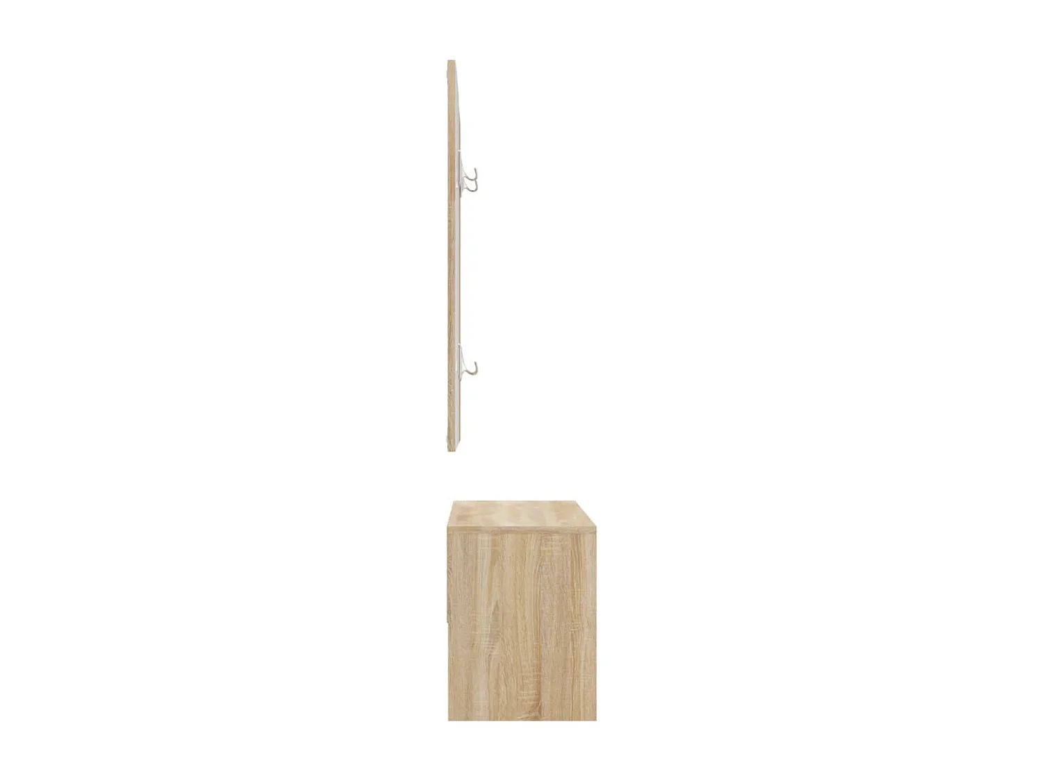 Set di Mobili da Corridoio Rovere Sonoma in Legno Multistrato