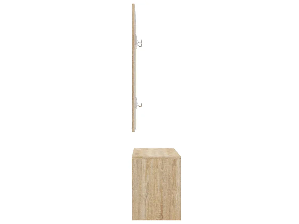 Garderoben-Set Sonoma-Eiche Holzwerkstoff