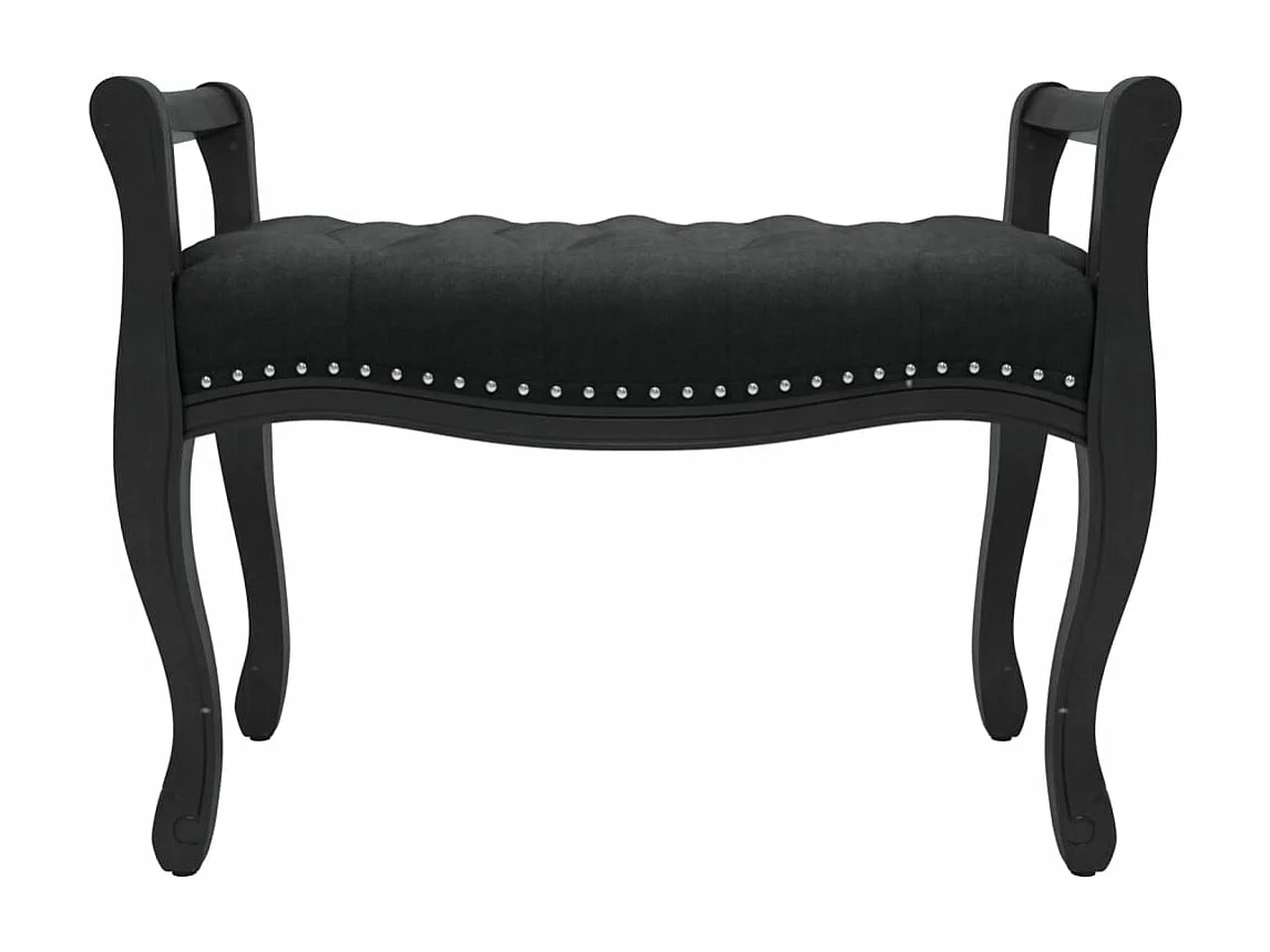 Banc Noir 80x45x60 cm Velours
