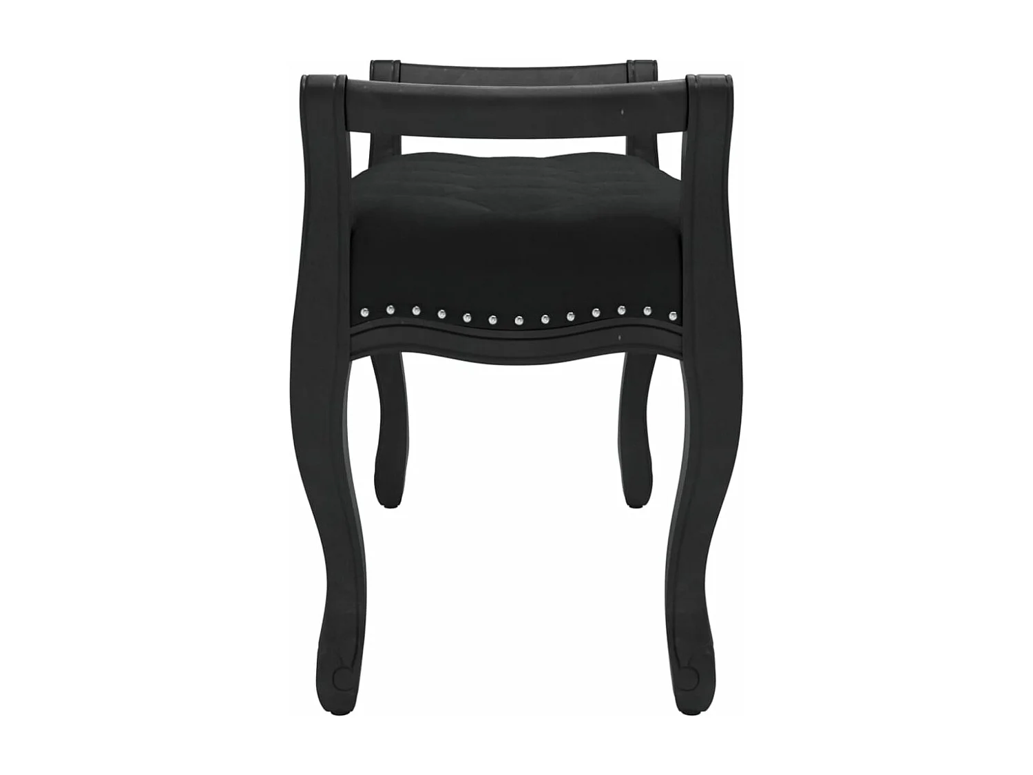 Banc Noir 80x45x60 cm Velours