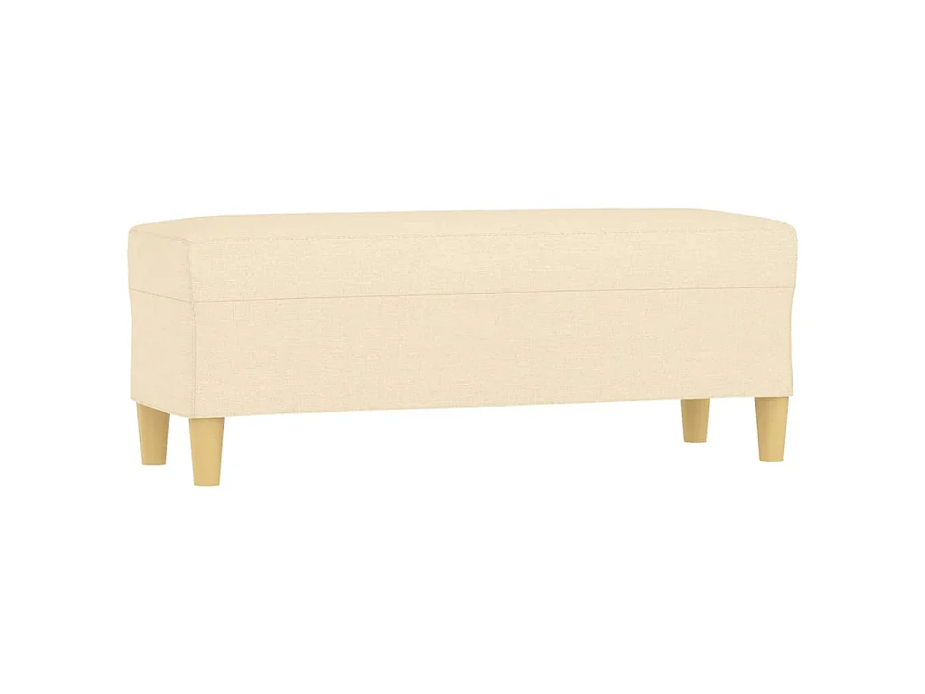Banc Crème 100x35x41 cm Tissu