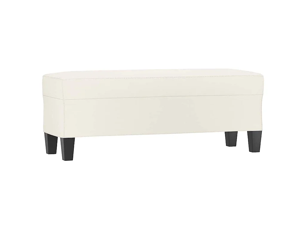 Banc Crème 100x35x41 cm Similicuir
