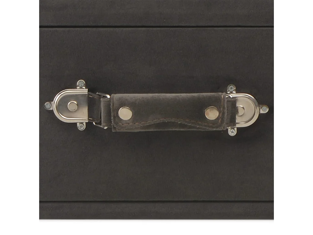 Banc avec tiroirs 80 cm Gris Velours