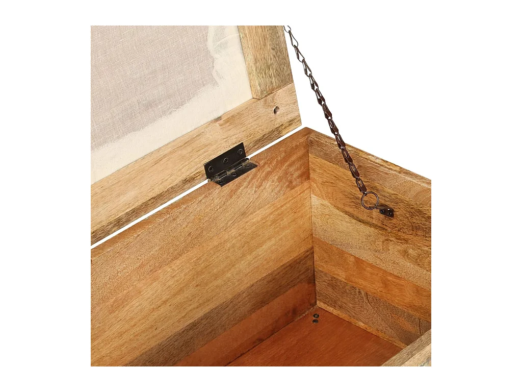 Opbergbankje 80x40x40 cm massief gerecycled hout