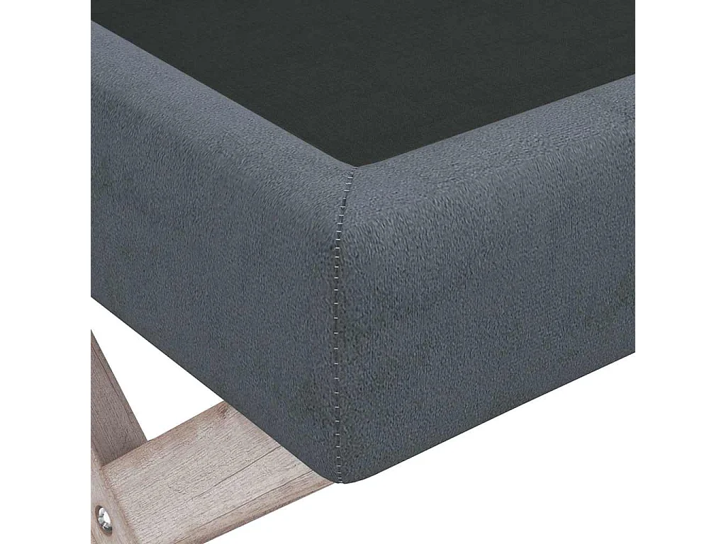 Tabouret de rangement Gris foncé 110x45x49 cm Velours