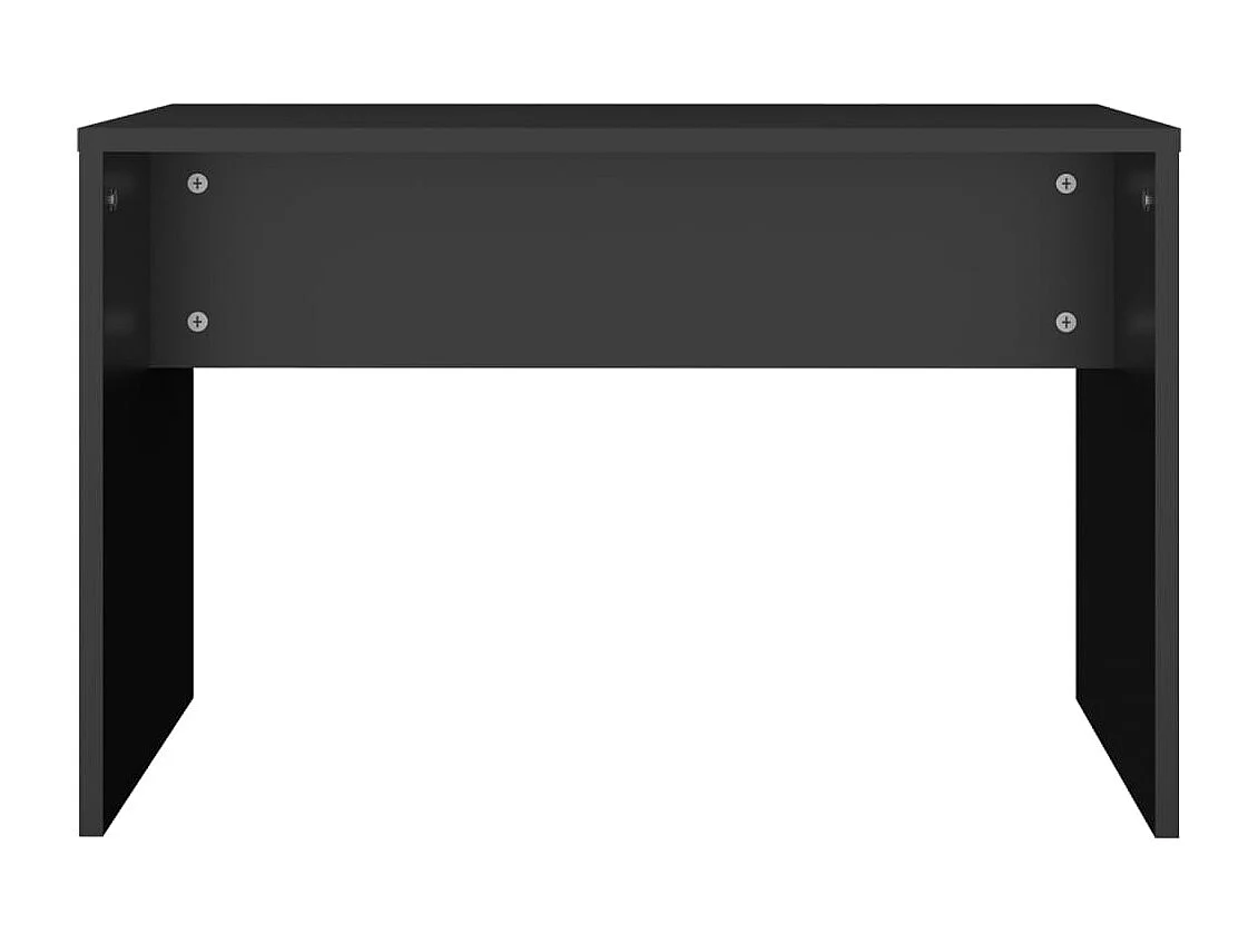 Tabouret de toilette Noir 70x35x45 cm Bois d'ingénierie