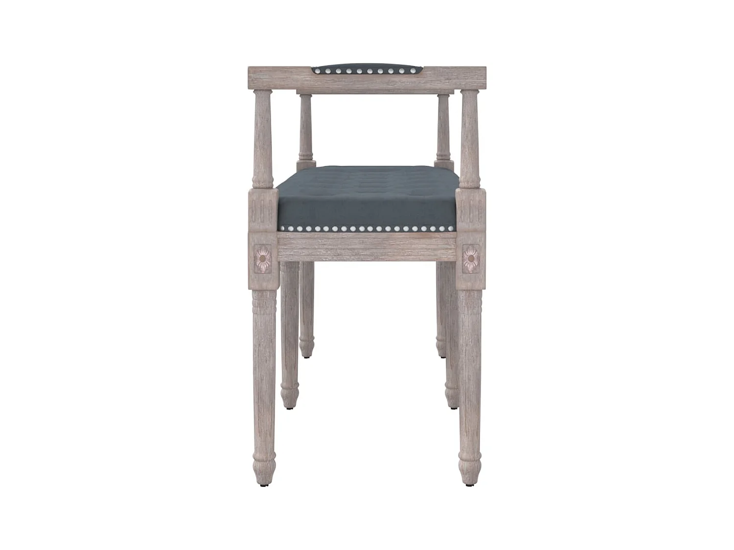 Banc Gris foncé 110x40x70 cm Velours