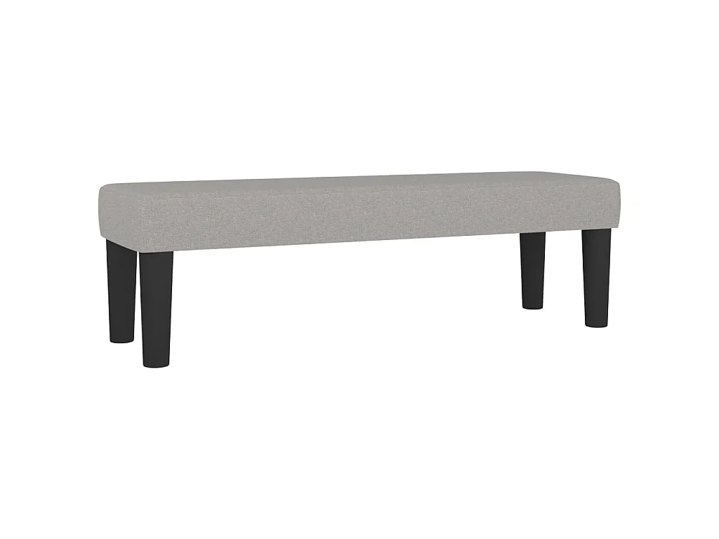 Banc Gris clair 100x30x30 cm Tissu
