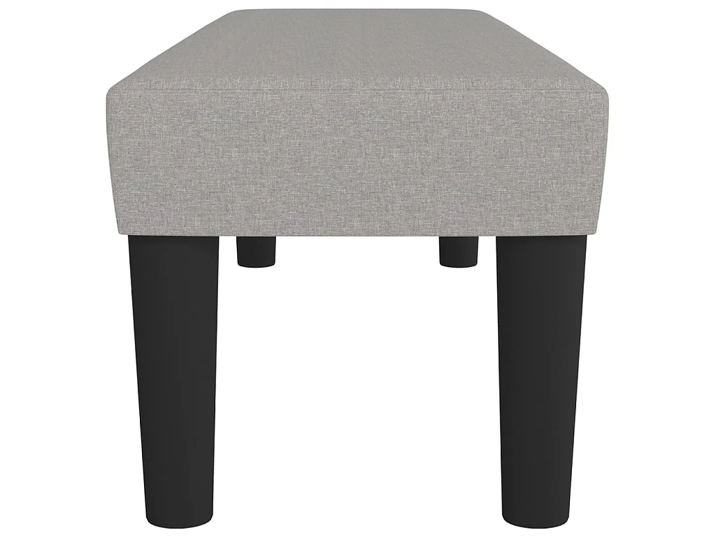 Banc Gris clair 100x30x30 cm Tissu