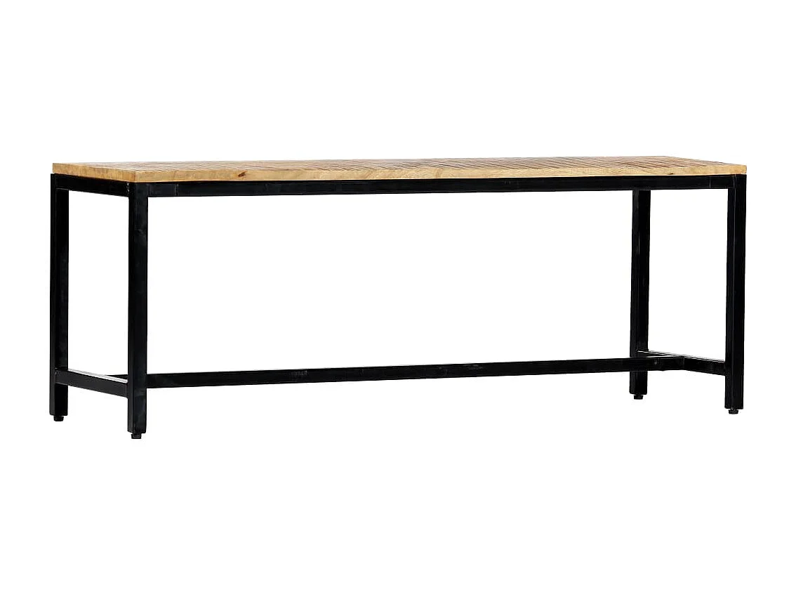 Banc à dîner 120 cm Bois de manguier massif brut