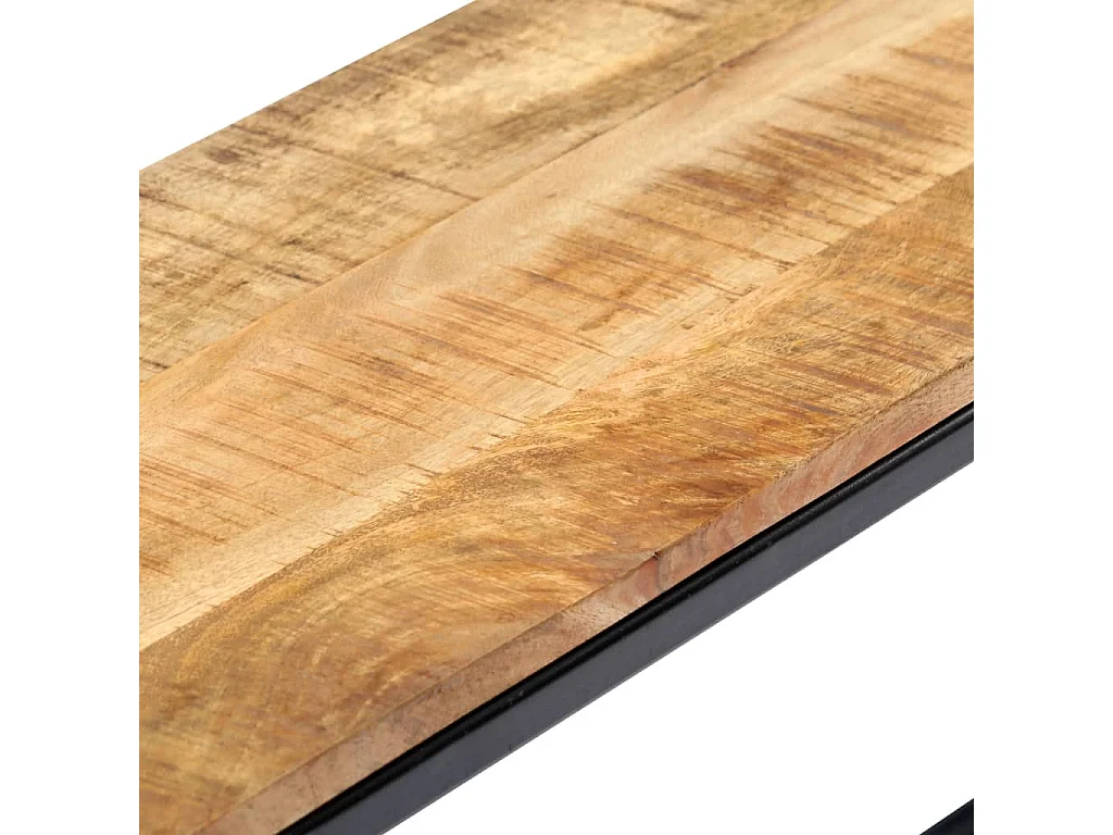 Banc à dîner 120 cm Bois de manguier massif brut