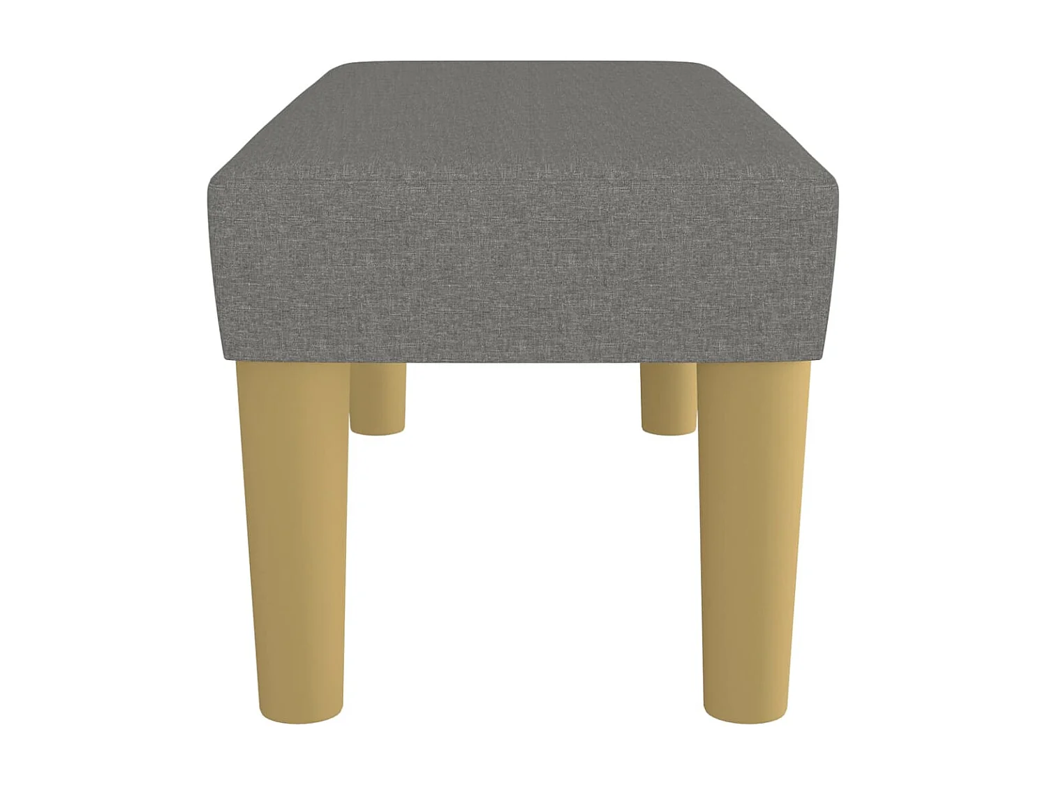 Sitzbank Dunkelgrau 70x30x30 cm Stoff