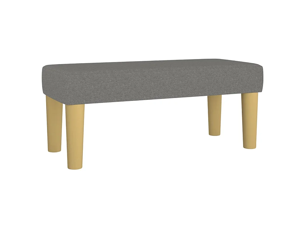 Banc Gris foncé 70x30x30 cm Tissu