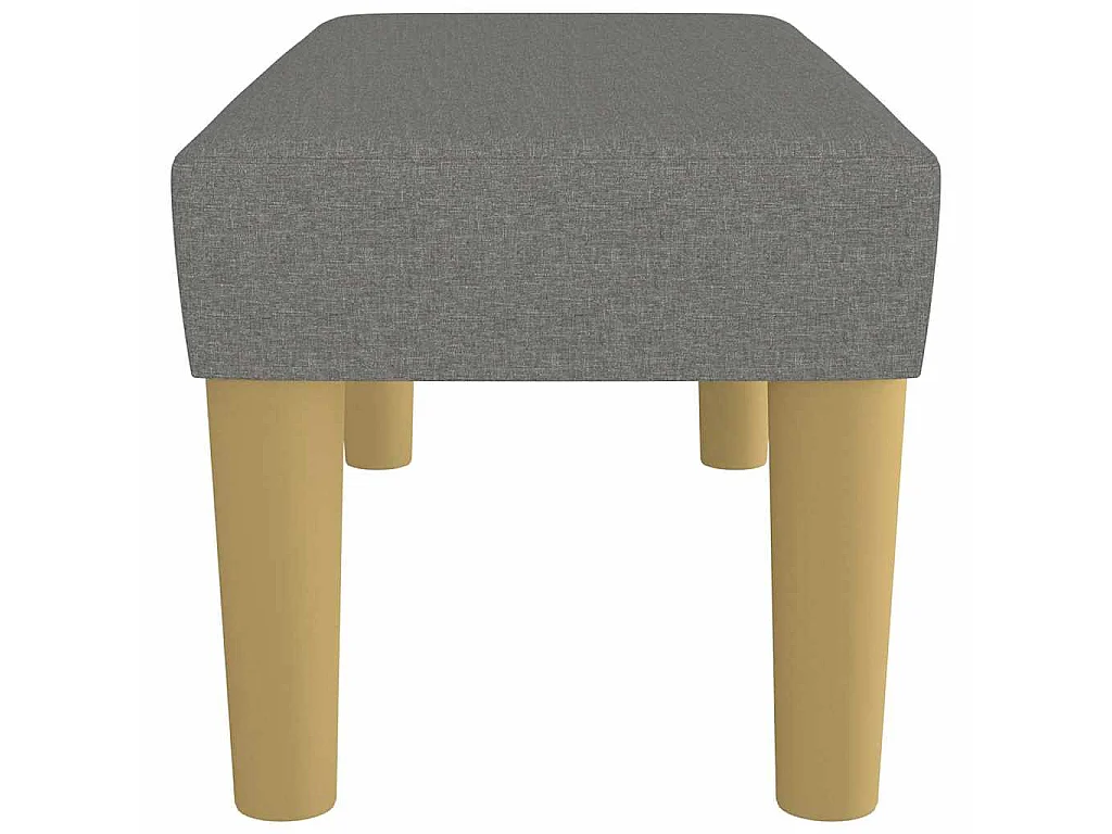 Banc Gris foncé 70x30x30 cm Tissu