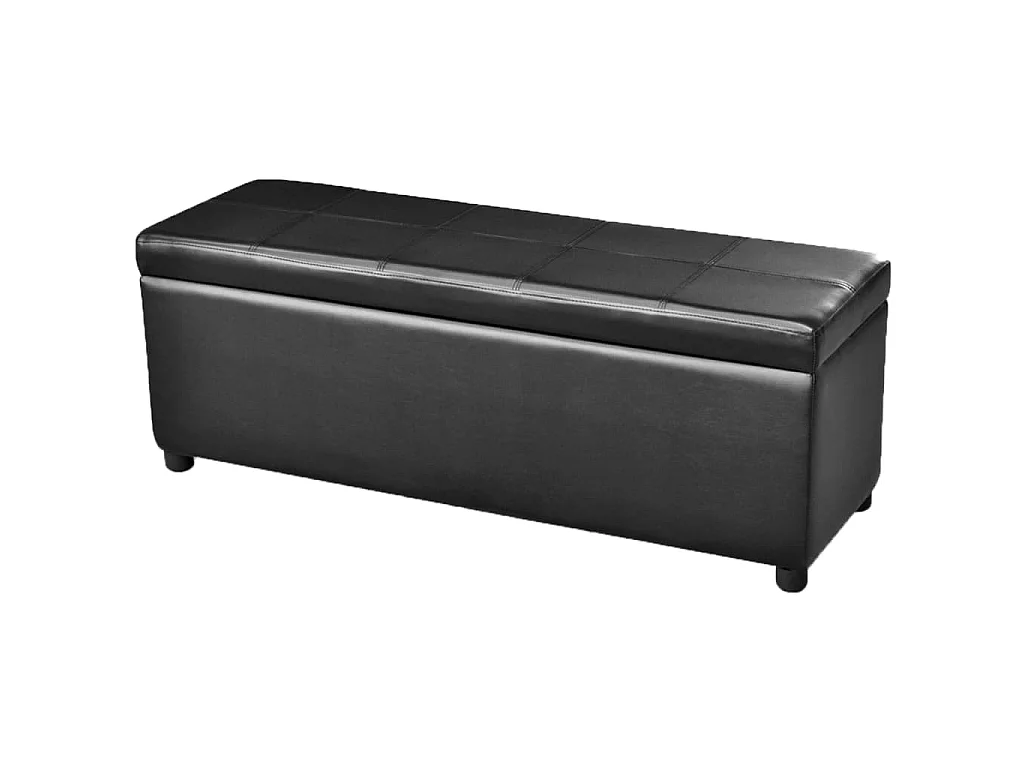 Banc long de rangement Bois Noir