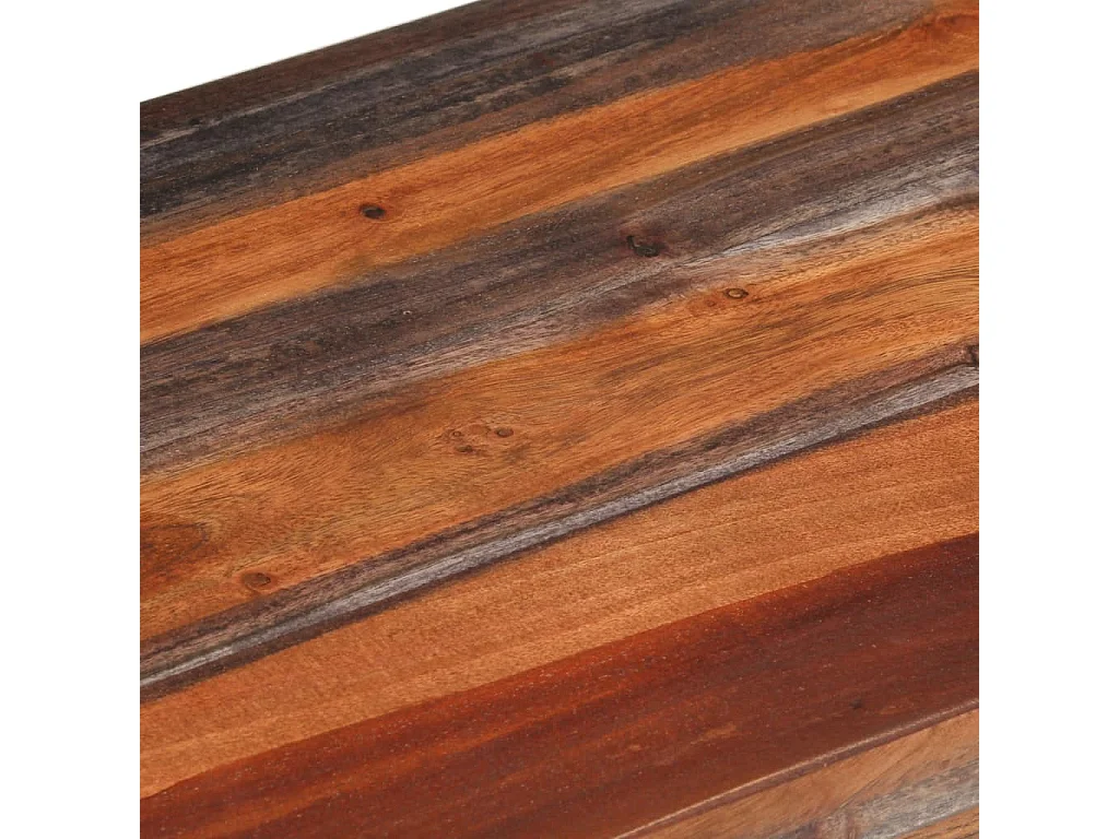 Banco com encosto 160 cm madeira de acácia maciça cinzento