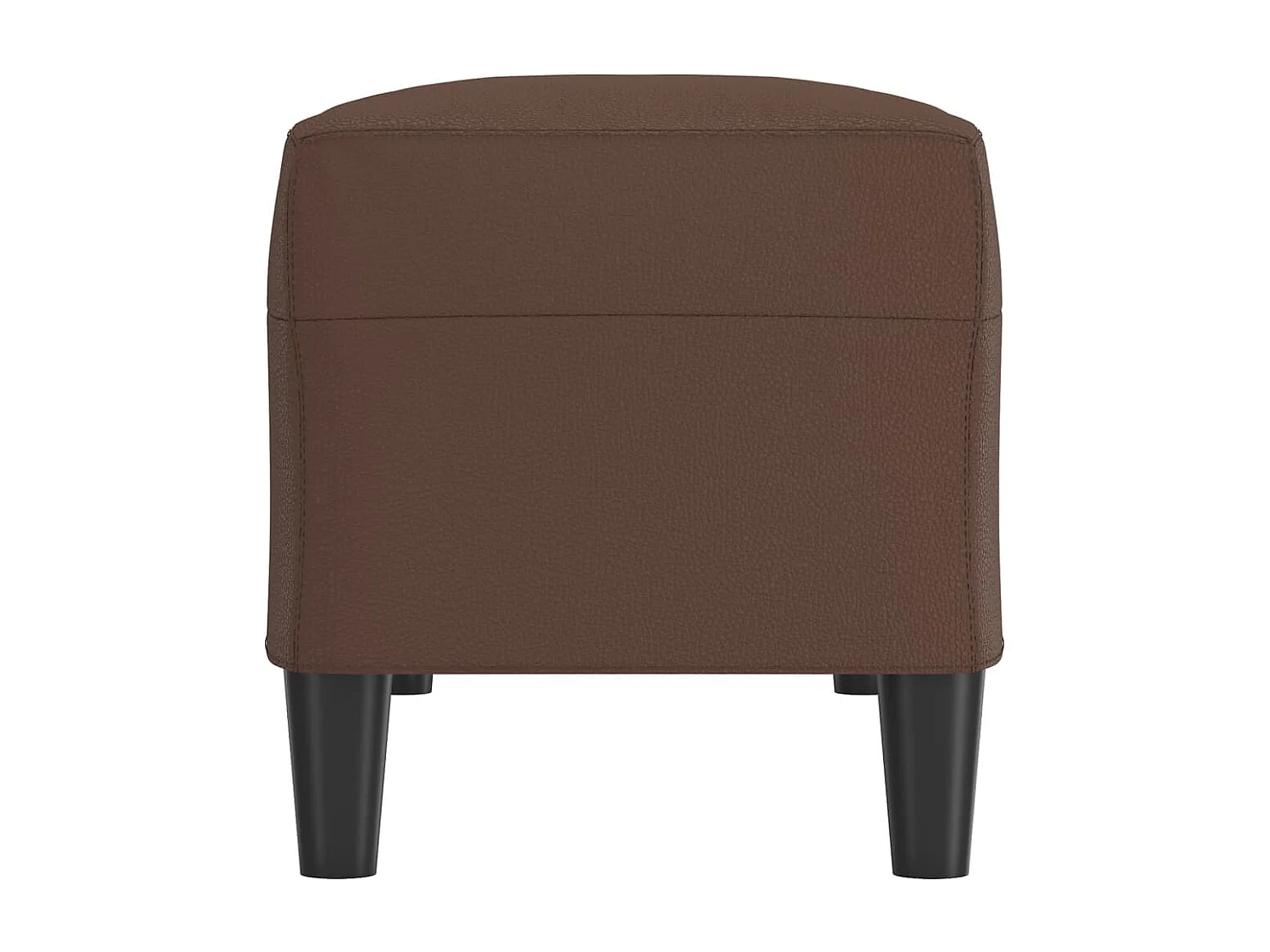 Bankje 100x35x41 cm kunstleer bruin