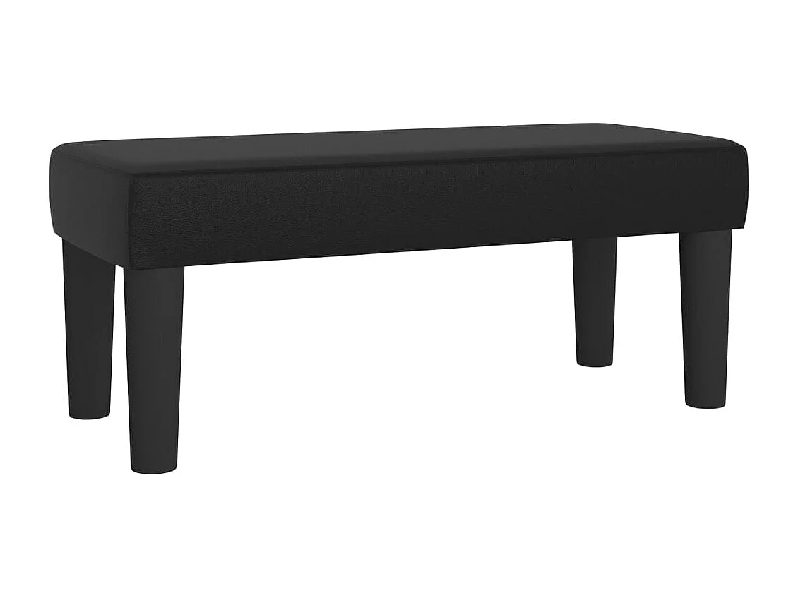 Banco 70x30x30 cm couro artificial preto