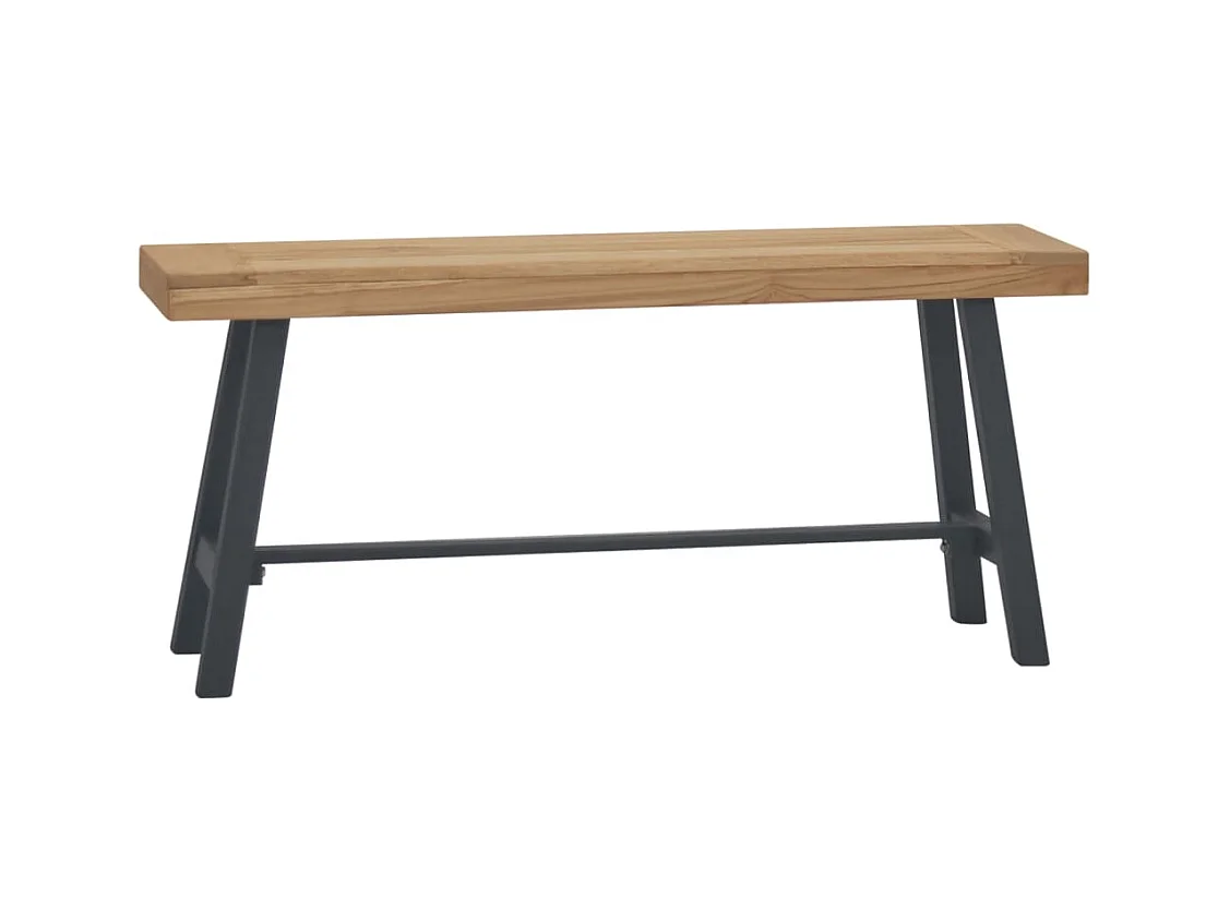 Banco de madera maciza de teca 110 cm