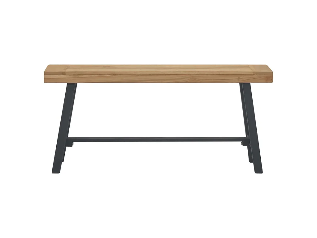 Bank 110 cm Massivholz Teak