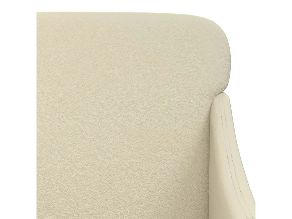 Banc Crème 110x76x80 cm Similicuir