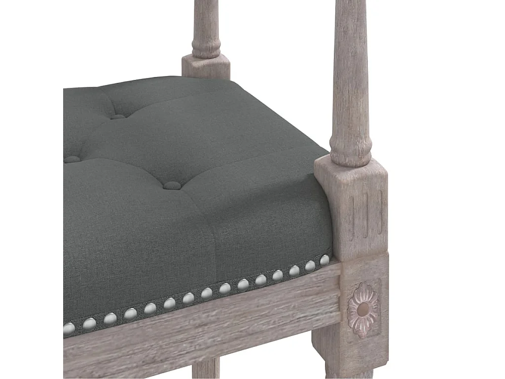 Banc Gris foncé 110x40x70 cm Tissu