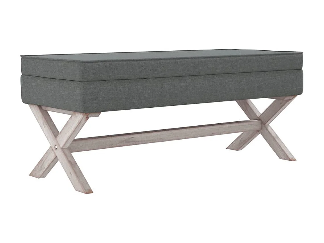 Opbergkruk 110x45x49 cm stof donkergrijs
