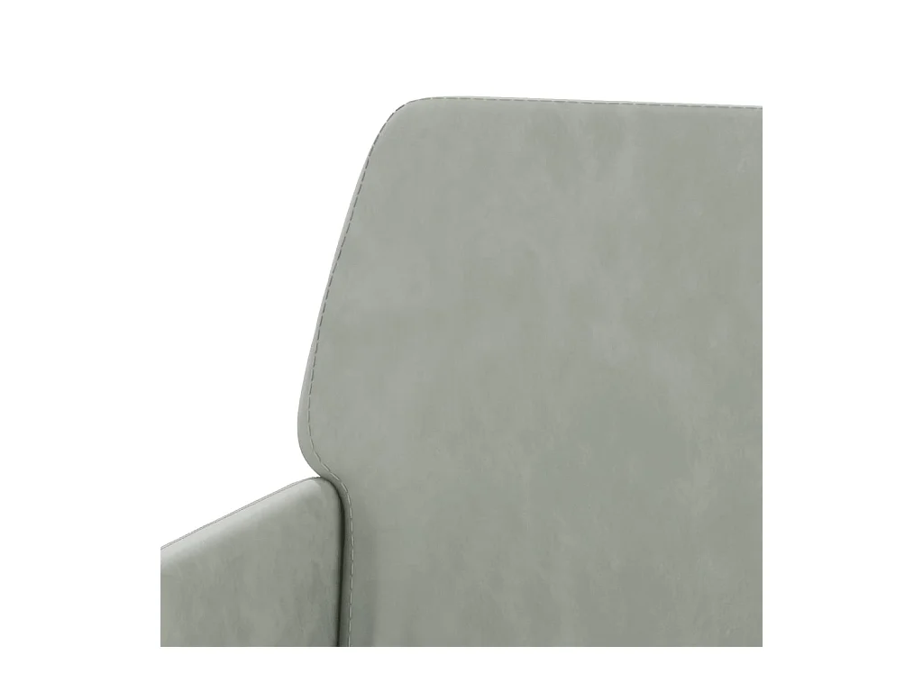 Banc Gris clair 108x79x79 cm Velours