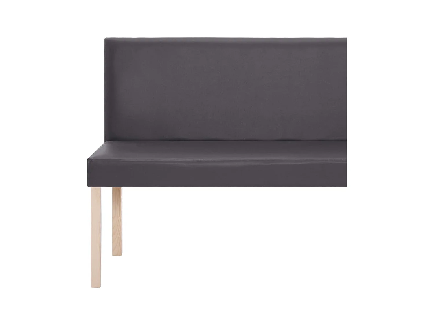 Sitzbank 139,5 cm Grau Kunstleder