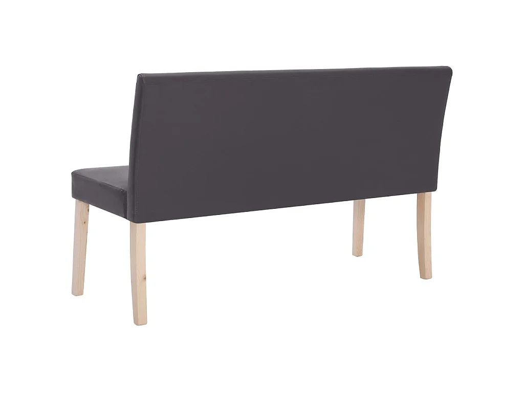 Sitzbank 139,5 cm Grau Kunstleder